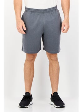 Reebok Men Sportswear Fit Brand Logo Training Shorts, Grey  - Image 1