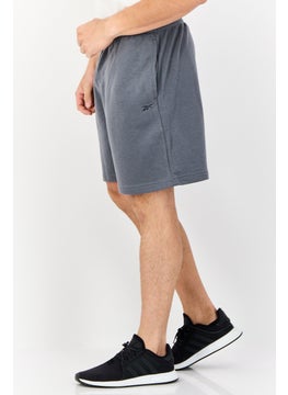 Reebok Men Sportswear Fit Brand Logo Training Shorts, Grey  - Image 4