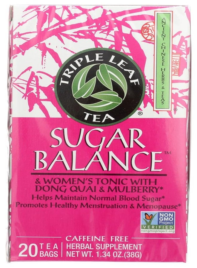 Triple Leaf Tea Sugar Balance Women's Tonic Tea, 20 Tea Bags (Pack of 6) - Image 1