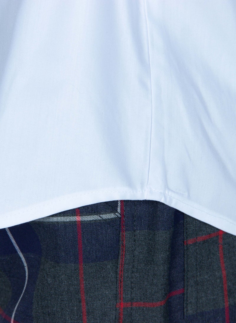 Plain white shirt for kids Unisex  - Image 4
