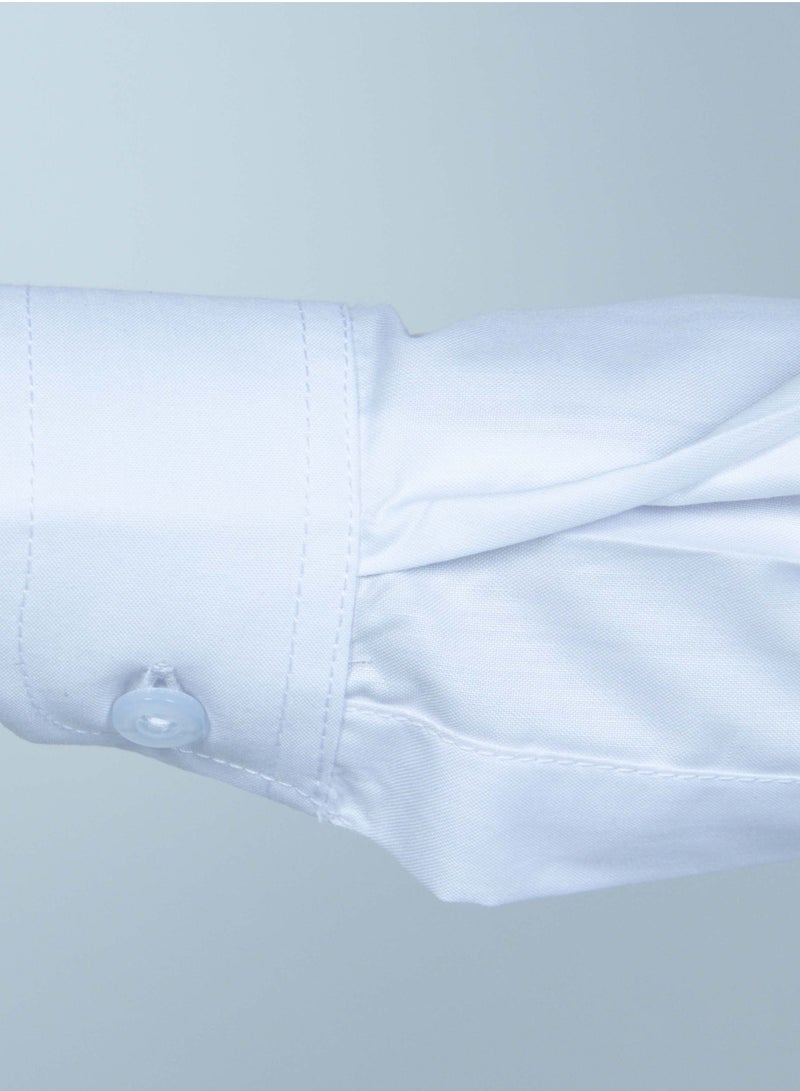 Plain white shirt for kids Unisex  - Image 5