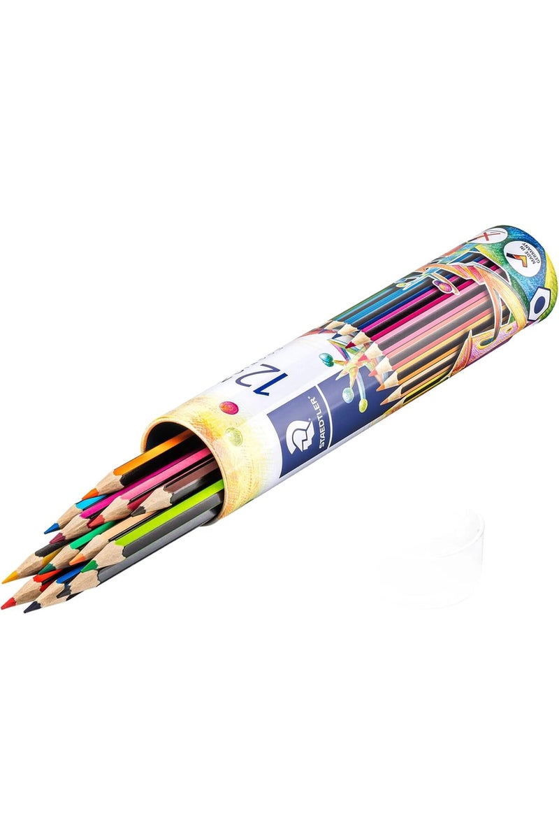 STAEDTLER Noris colour coloured pencils, tin of 12 - Image 2