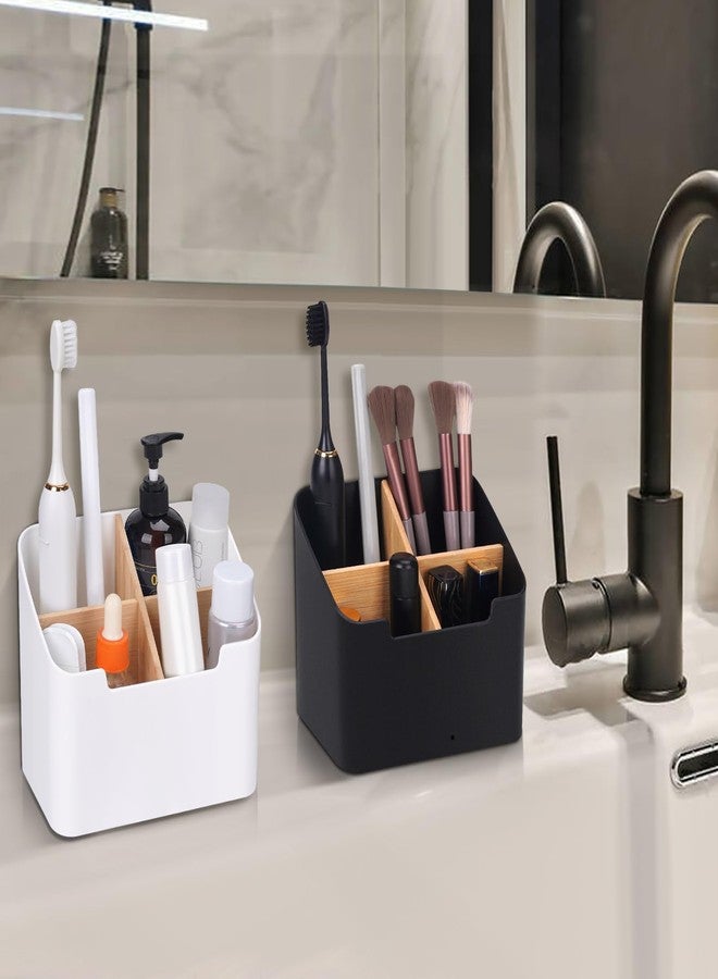 Ayswupt Bamboo Toothbrush Holder (Black) - Image 4