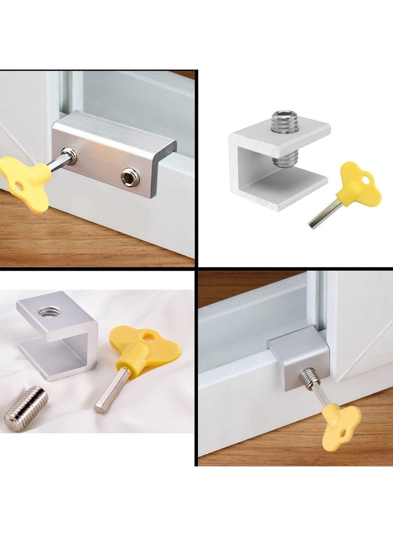 Bukela Pack Of 4 Sliding Window Lock With Security Lock  - Image 2