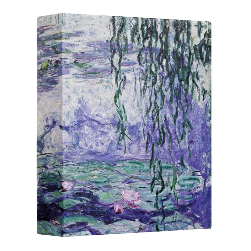 Hiwhy Hiwhy Photo Album 4x6 with 50 Pockets  Small Picture Album with Premium Leather Album Cover  Slip-in Mini Picture Book for Family Wedding Anniversary Baby Vacation Pictures  Water Lily - Image 1