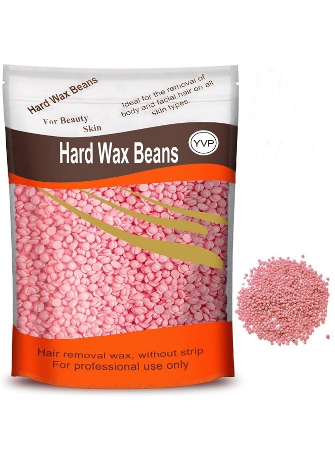 COYO Hard Wax Beads for Hair Removal, Wax Beads , Waxing Beans for Sensitive Skin, Face Eyebrow Legs At Home Pearl Wax Beads, Rose Scent - Image 1