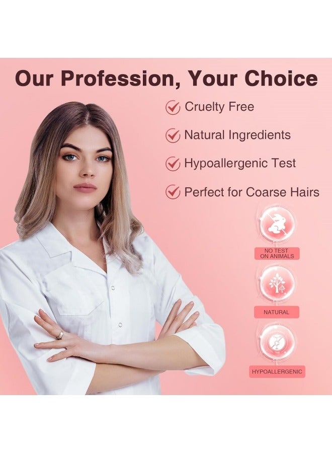 COYO Hard Wax Beads for Hair Removal, Wax Beads , Waxing Beans for Sensitive Skin, Face Eyebrow Legs At Home Pearl Wax Beads, Rose Scent - Image 3