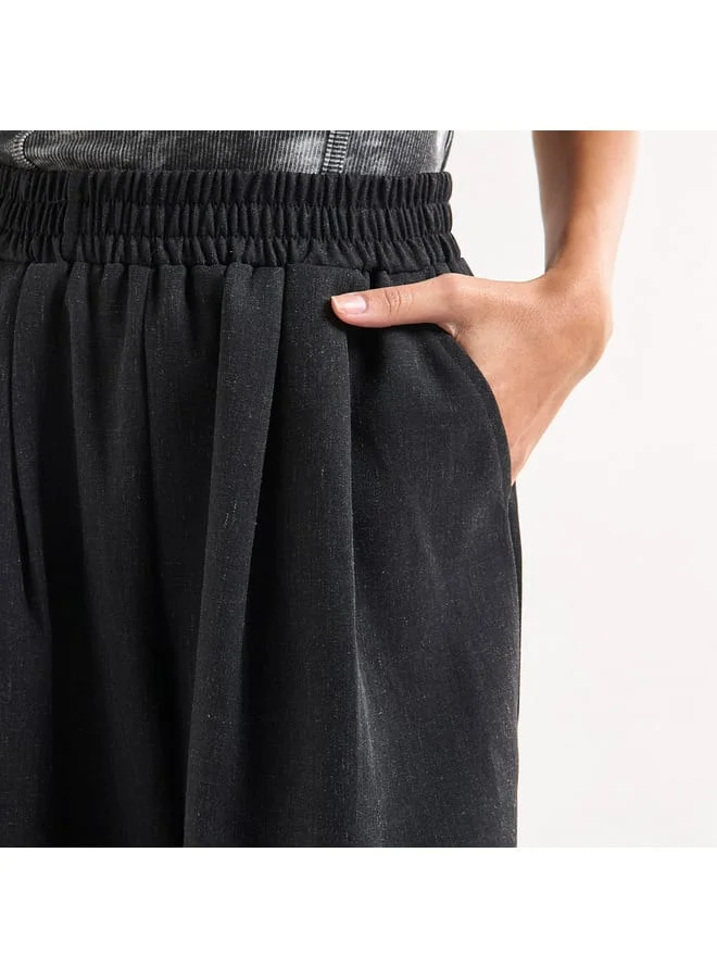 Splash FAV Wide Leg Joggers with Elasticated Waistband and Pockets