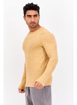 Avalanche Men Sportswear Fit Long Sleeve Training Sweatshirt, Tan  - Image 2
