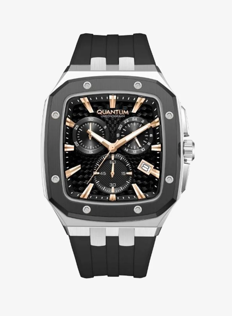 كوانتوم Men's Silicone Analog Watch HNG1033.552 - 44 mm