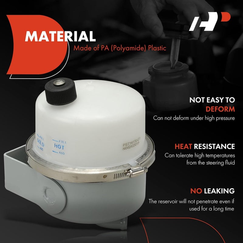 A-Premium Power Steering Reservoir with Cap for Freightliner - Image 2