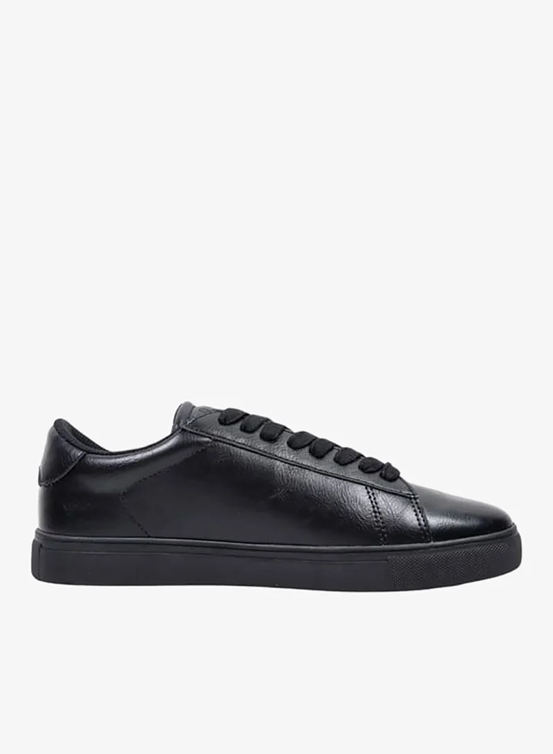 Women's Panelled Sneakers with Lace-Up Closure - MEMPHIS