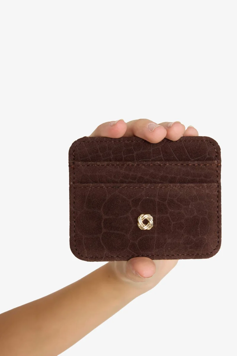 ديفاكتو Woman Suede Card Holder