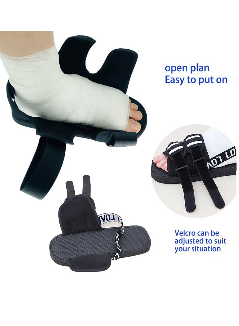 Zikra حذاء ما بعد العملية لكسر القدم، أحذية طبية مشي قابلة للتعديل، أحذية كسر، لإصابات القدم، ما بعد الجراحة، أحذية جبيرة لإعادة التأهيل العظمية للكسور والالتواءات - لليسار أو اليمين، مقاس M - Image 3
