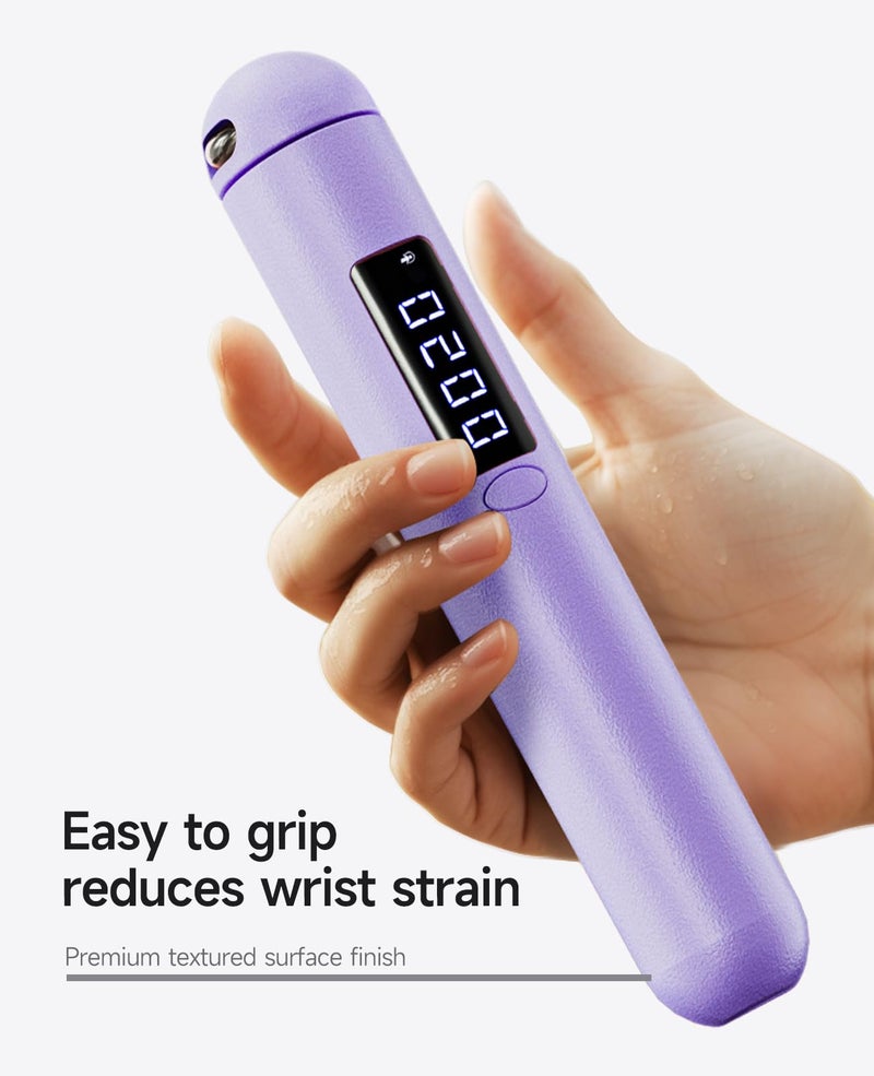 ACHDOFITS Smart Jump Rope | Accurate Calorie Tracking & 4 Training Modes | Adjustable Steel Wire Rope | Built-in High-Speed Bearings | Type-C Charging | Ideal for Fat Burning, Speed Training & Home Workouts - Image 4