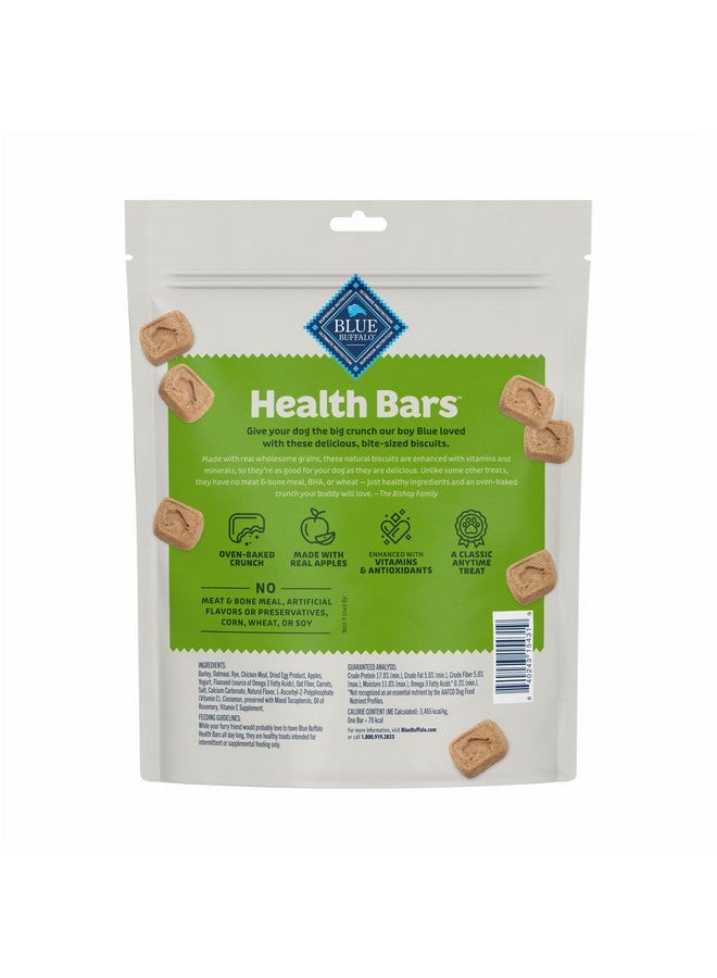 Blue Buffalo Health Bars Mini Crunchy Dog Biscuits, Oven-Baked with Natural Ingredients, Apples & Yogurt, 16-oz Bag - Image 2