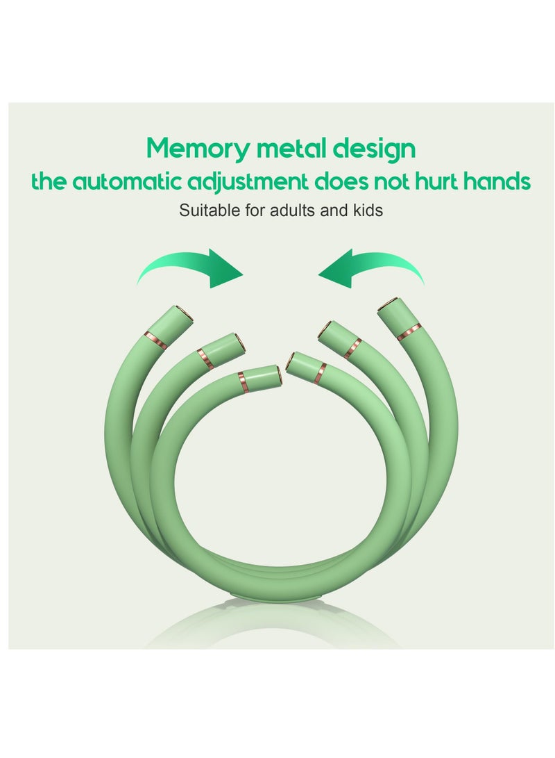 Excefore Mosquito Bracelets, Insect & Pest Mosquito Bands for Adults and Kids, DEET Free, Mosquito Wristbands Outdoor Patio Hiking Camping Gear Must Haves, 6 Replacement Cores, Green  - Image 5