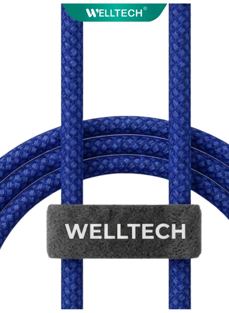 WELLTECH Lightning Data Cable for iPhone Fast Charging USB to Lightning Sync Cable Durable High Speed Charging for iPhone 14 13 12 iPad Strong Flexible Charging Cable - Image 3