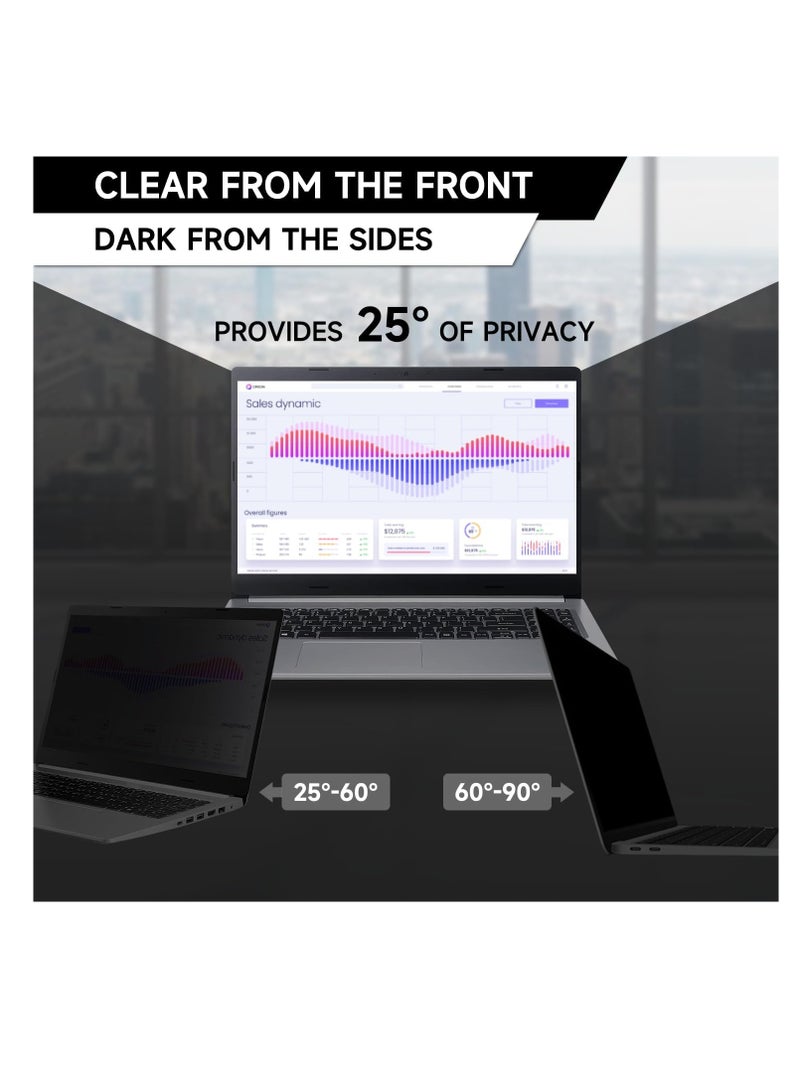 16 Inch 16:10 Laptop Privacy Screen Protector, Anti Peeping and Anti Glare Laptop Privacy Shield, Reduce Eye Strain & Eye Protection Compatible with HP/DELL/Asus/Acer/Sony/Samsung/Lenovo/Toshiba laptops  - Image 3