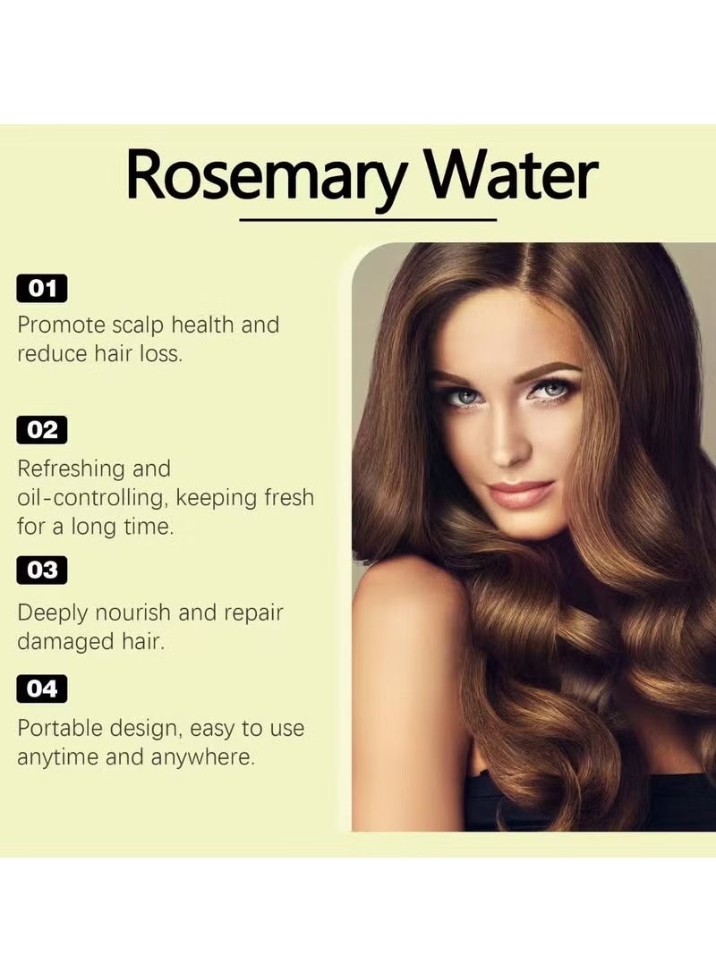 HOEGOA - Rosemary Water Spray For Hair Growth (100 ml) | Hair Spray for Regrowth | Rosemary Hair Mist | Adds Shine | Helps Reduce Hairfall | Strengthens Hair | Suitable For All Hair Types - Image 1