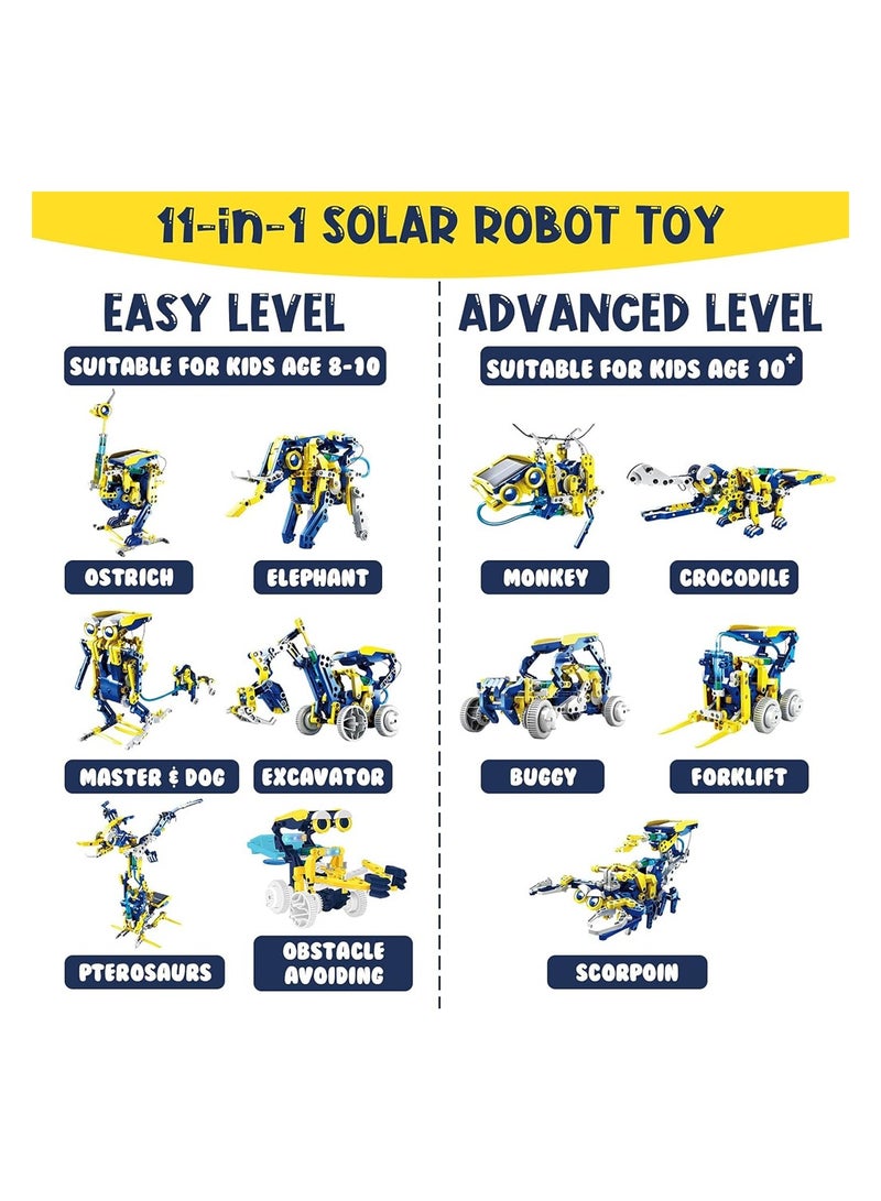 KASTWAVE STEM Projects for Kids Ages 8-12 Solor Robot Kits with Unique LED Light Educational Building Toys Science Experiment Kit Gift for Boys 8-12 Years Old - Image 5
