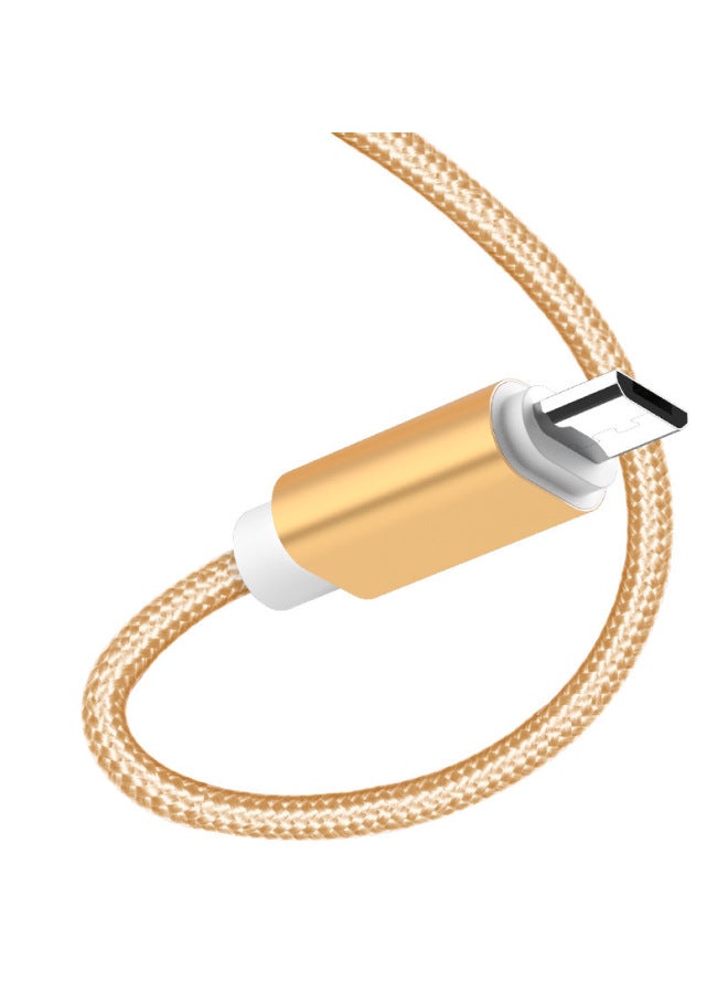 Applicable To Apple 13 Data Cable Braided Android Charging Cable Type-c Huawei Mobile Phone 2A Fast Charging Cable 1 M 2m-Color:Elegant Silver-Model:type-c Interface 1 M - Image 5