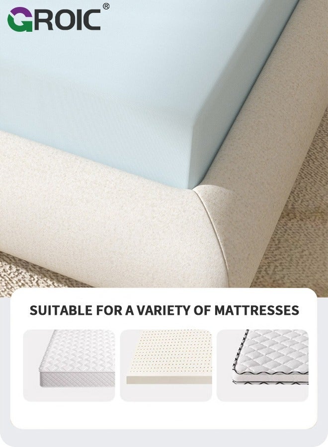 جرويك Disposable Bed Sheets with Flat Sheet,Quilt Cover,and 2 pillow cases,Disposable Fitted Sheets Travel Bedding Cover for Hotel, Disposable Travel Sheet with Quilt Cover and Pillowcase for Travel - Image 3