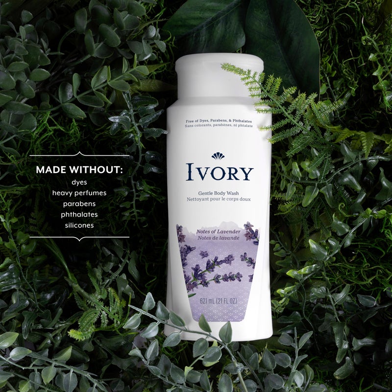 Ivory Lavender Body Wash, 21 Ounce - Image 2