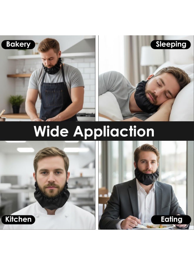 6Pcs Adjustable Beard Bonnet for Men, Reusable Beard Net Bib, Professional Beard Cover for Food Service, Ideal Gift for Fathers - Image 4