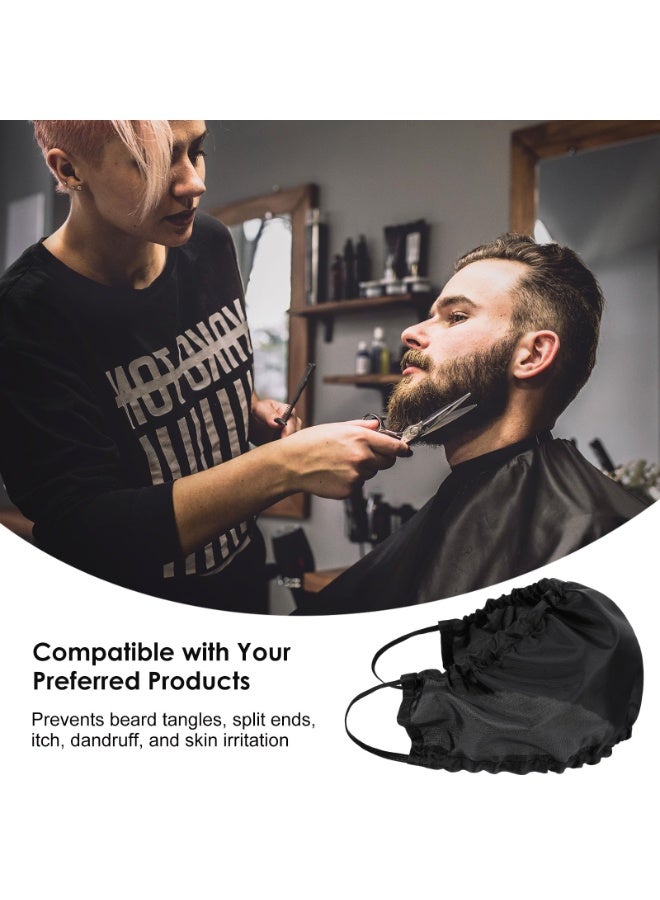 6Pcs Adjustable Beard Bonnet for Men, Reusable Beard Net Bib, Professional Beard Cover for Food Service, Ideal Gift for Fathers - Image 3