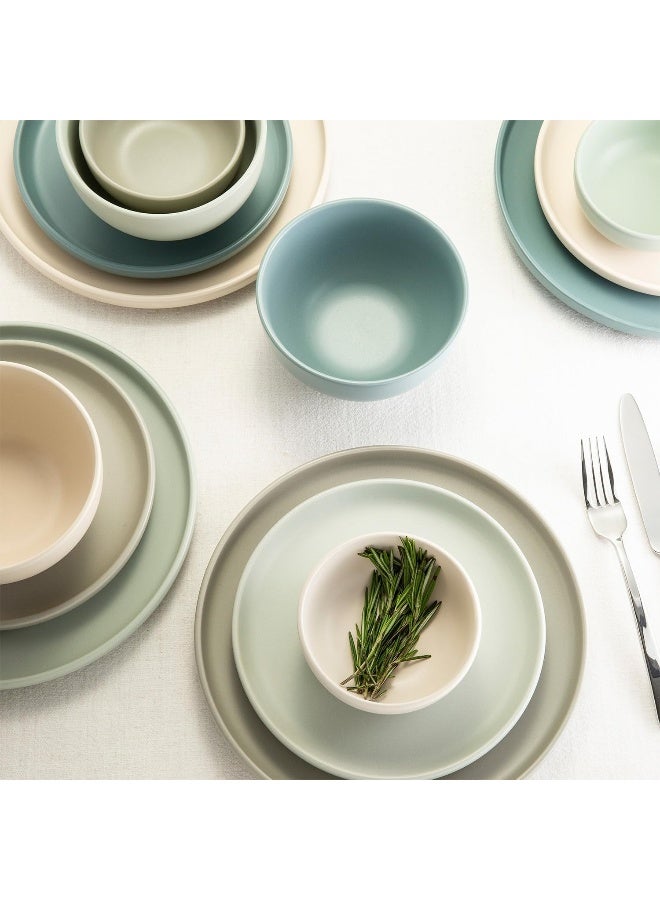 Sango Rollo 16Piece Artists Blend Casual Stoneware Dinnerware Set - Image 1