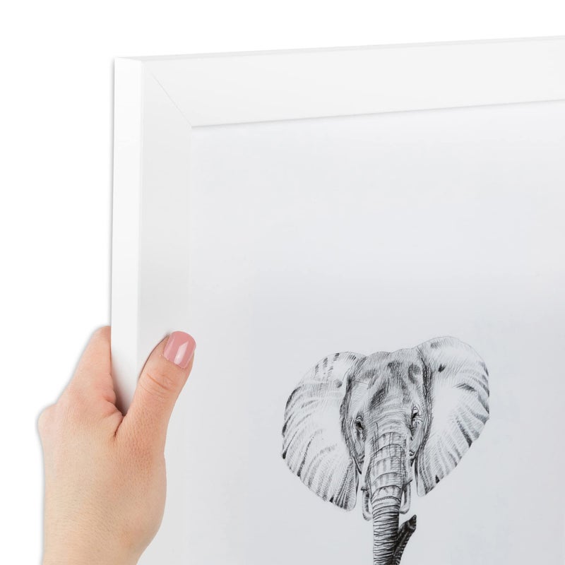 ArtToFrames 20x30 Inch White Picture Frame This 125 Custom Poster Frame is Satin White Frame for Your Art or Photos WOMFRBW2607420x30