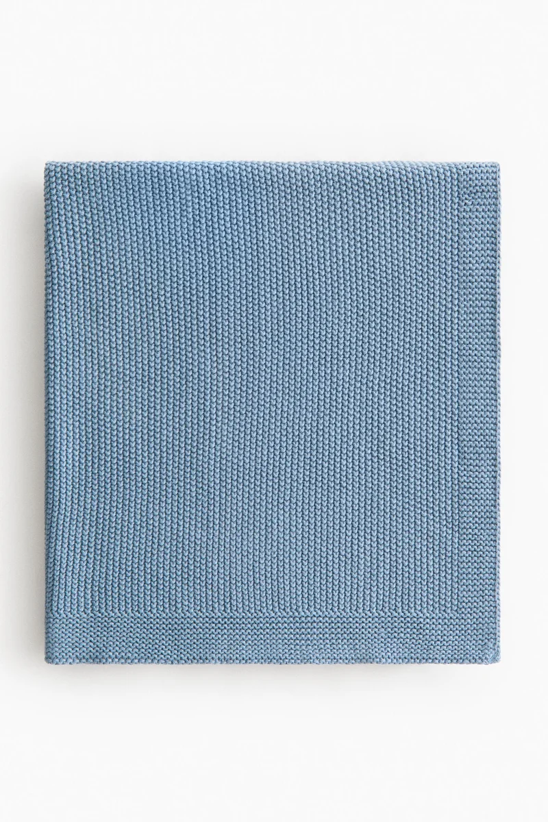 اتش اند ام بطانية خفيفة من القطن المحبوك