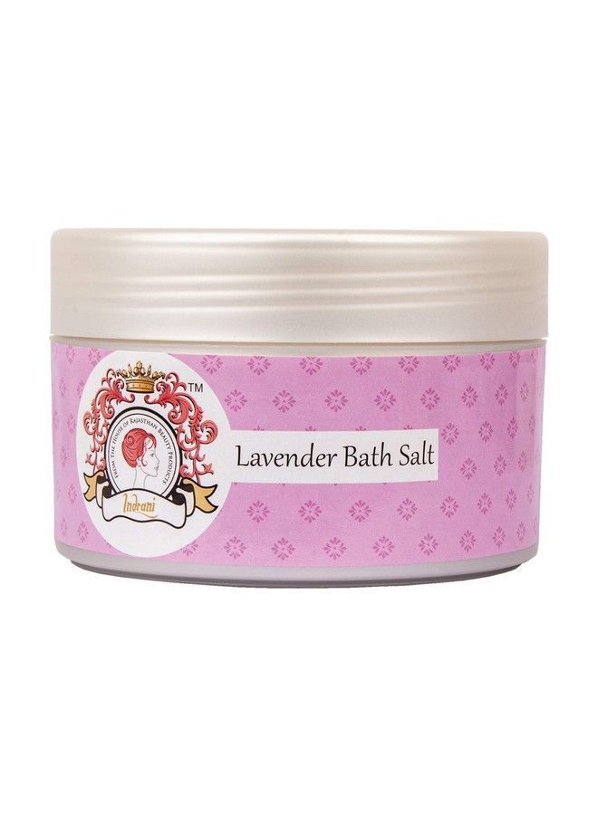 Indrani Cosmetics إندرانى لافندر ملح الحمام 300G للاسترخاء وتعزيز ليلة نوم جيدة - Image 1