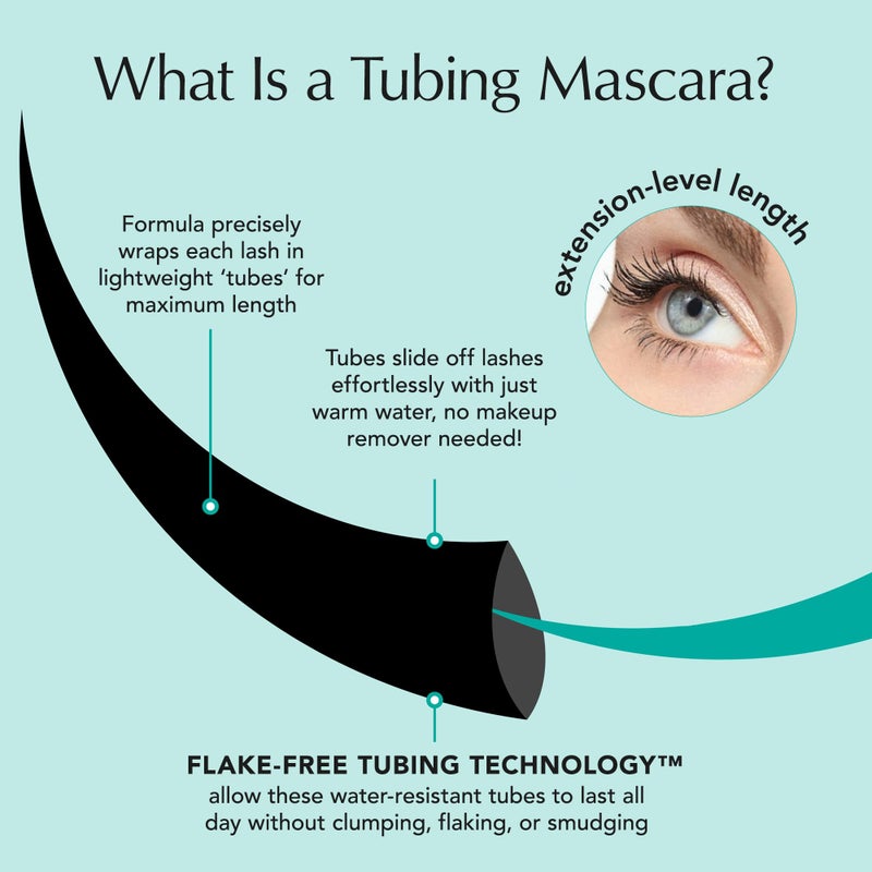 Thrive Causemetics Liquid Lash Extensions Mascara, Tubing Thrive Mascara Lengthening, Volumizing & Curling, Smudge Proof, Washable, No Clumping or Flaking, Vegan & Cruelty Free, Nola (Deep Blue) - Image 3