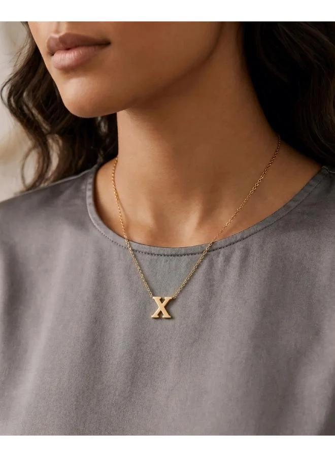 Rovaux  Initial X Pendant Necklace for Women | Best Price UAE