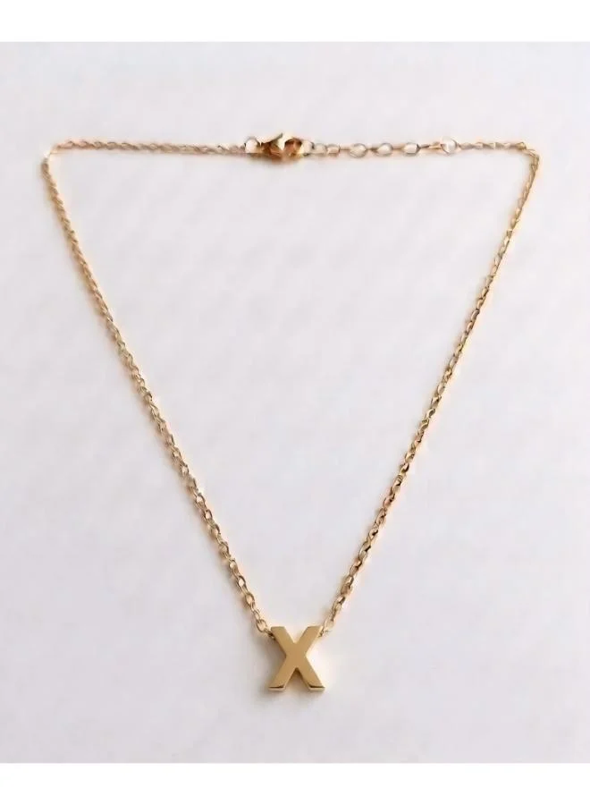 Rovaux  Initial X Pendant Necklace for Women | Best Price UAE