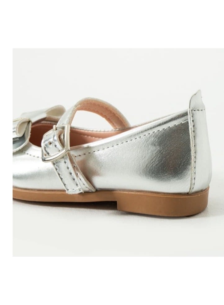 فيا بامبينو أحذية بنات فضي - Image 3
