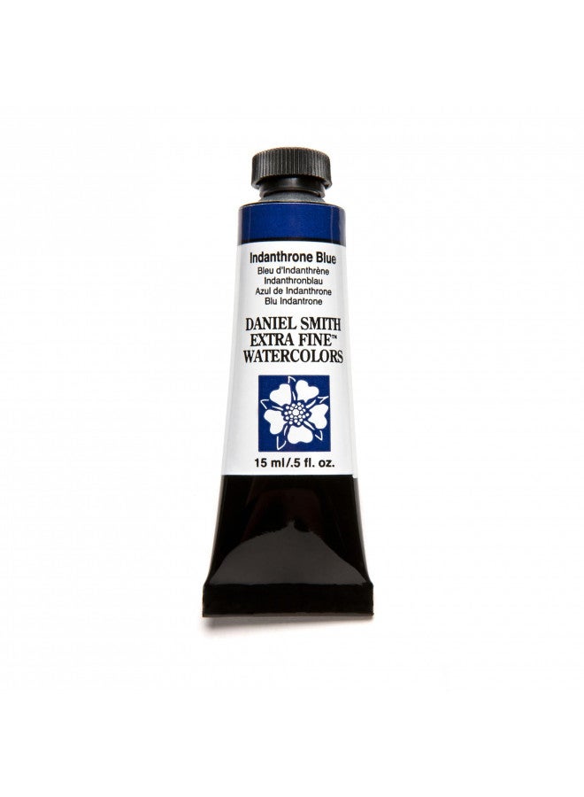 DANIEL SMITH 284600043 Daniel Smith Extra Fine Watercolor 15ml Paint Tube, Indanthrone Blue 0.5 Fl Oz (Pack of 1) - Image 1