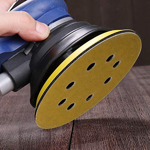 Mestool 5-Inch 8-Hole Hook and Loop Sanding Discs, Orbital Sander Sandpaper Discs, 100 Pieces Round Sandpaper Set, 180 Grit - Image 5