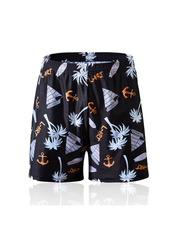 إسكدنيا شورت سباحة للرجال البالغين بالإضافة إلى حجم كبير مطبوع ومضاد للإحراج، شورت سباحة رياضي خارجي - اللون: 1012- - Image 3