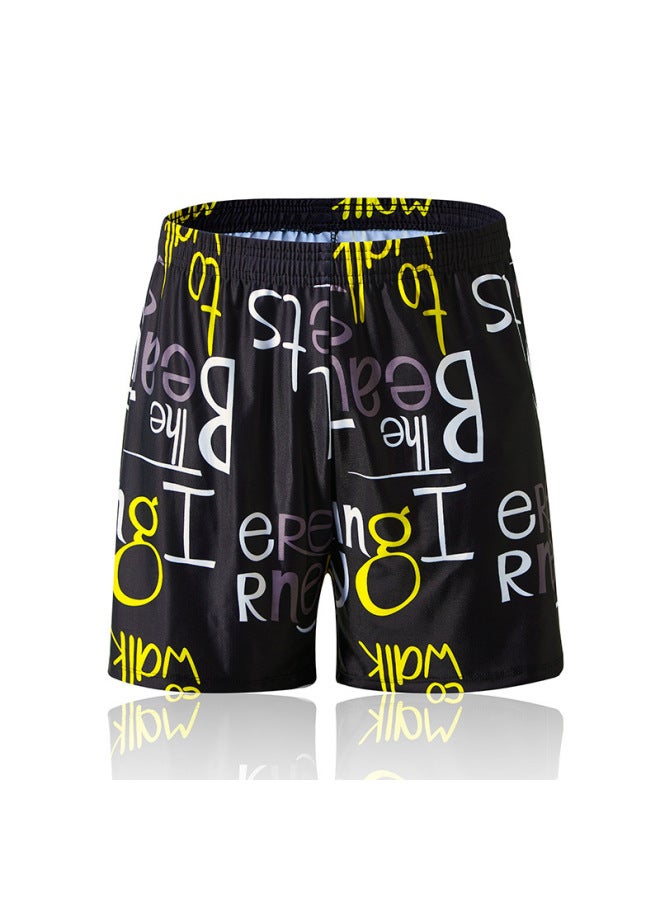 إسكدنيا شورت سباحة للرجال البالغين بالإضافة إلى حجم كبير مطبوع ومضاد للإحراج، شورت سباحة رياضي خارجي - اللون: 1012- - Image 4