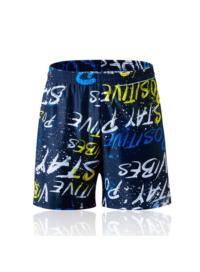 إسكدنيا شورت سباحة للرجال البالغين بالإضافة إلى حجم كبير مطبوع ومضاد للإحراج، شورت سباحة رياضي خارجي - اللون: 1012- - Image 5