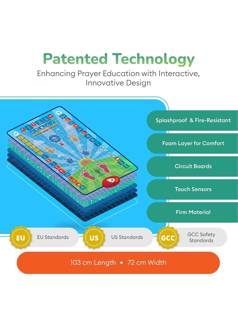 TIGER Islamic Electronic Smart Prayer Mat for Kids – Interactive Learning with 10 Languages, 36 Active Keys, Fun & Educational Gift for Children, Perfect for Ramadan..  - Image 4