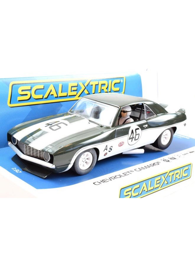 Scalextric 1969 Chevrolet Camaro Trans-Am #46 1:32 Analog Slot Race Car C4452 - Image 2
