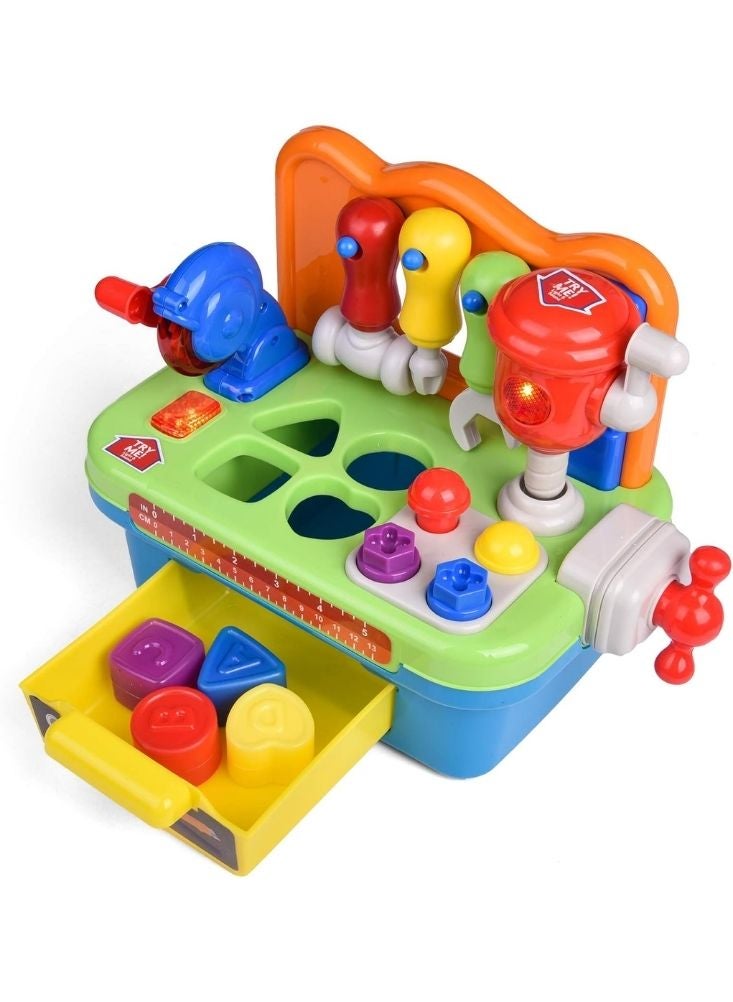 بريميم مجموعة أدوات عمل للأطفال – لعبة تعليمية تفاعلية للأطفال باللون الأزرق والأخضر والأحمر - Image 2