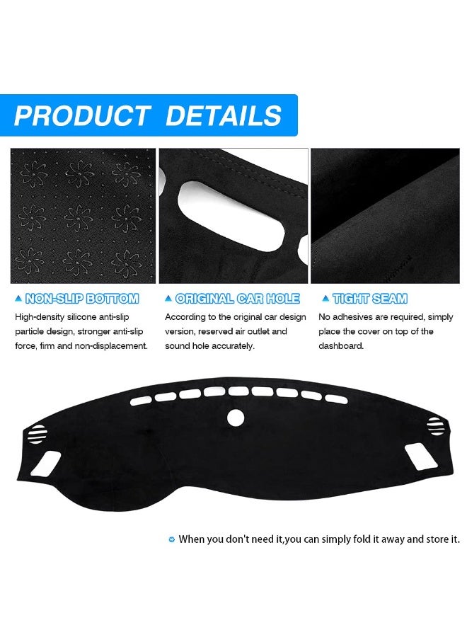 KGL BROSISS Dashboard Cover Compatible with Kia Optima 2016 to 2020, Anti-Slip Protective Mat, Heat and UV Resistant, Sun Protection, Non-Reflective - Image 2