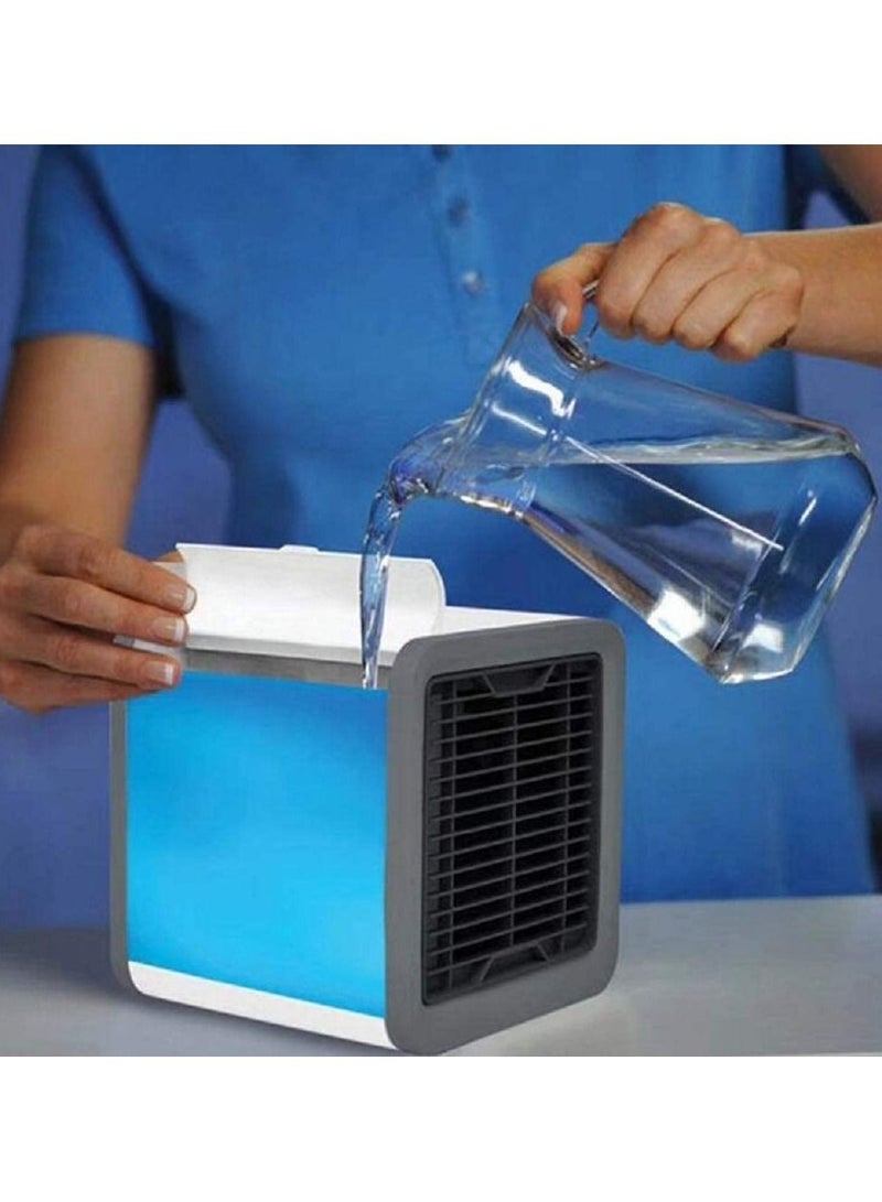 ARCTIC AIR Portable Mini Air Cooler , Personal Air Conditioner ,Fabselection Humidifier Evaporative Cooling Fan with 7 Colors & 3 Speed Modes for Home, Bedroom, Office , Living Room, etc - Image 3