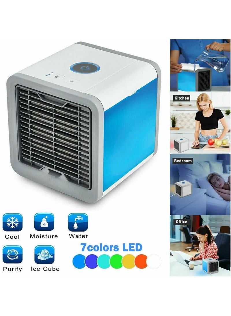 ARCTIC AIR Portable Mini Air Cooler , Personal Air Conditioner ,Fabselection Humidifier Evaporative Cooling Fan with 7 Colors & 3 Speed Modes for Home, Bedroom, Office , Living Room, etc - Image 4