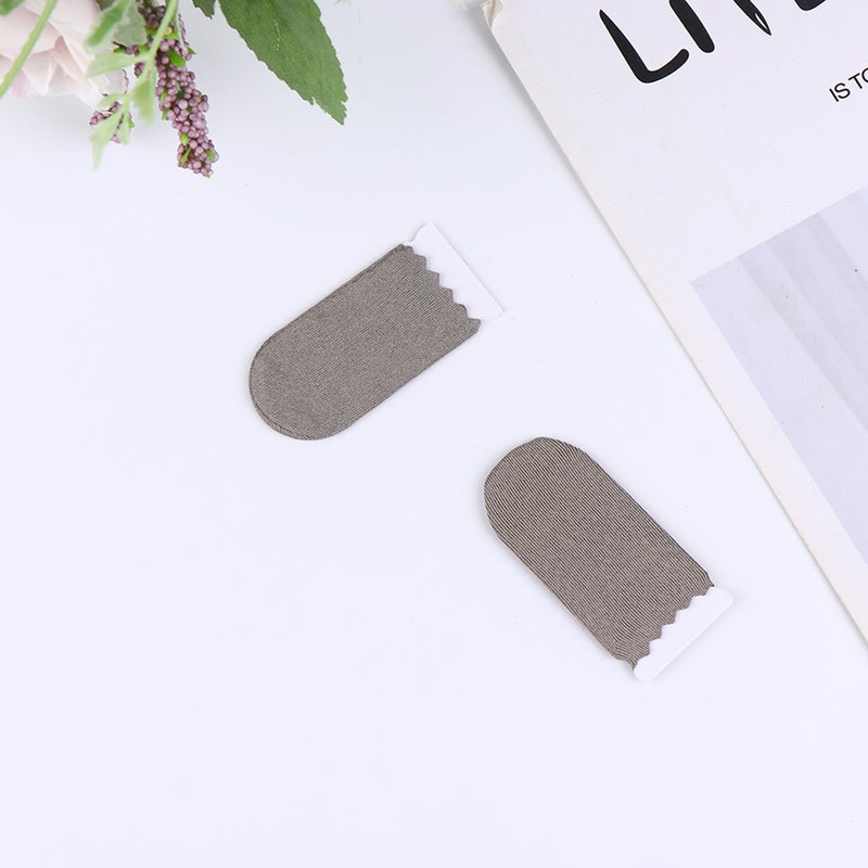 10 Pcs Practical Sleeve Screen Breathable Game Cover Fiber Elastic Cot Anti-Sweat Thumb Fingers for Mobile Phone (Grey) - Image 4